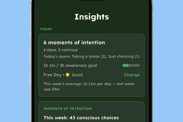 The Phoneless Garden garden view showing plants growing with each conscious choice made